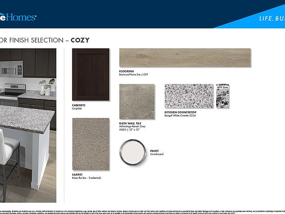 Graphite-colored cabinets and granite countertops