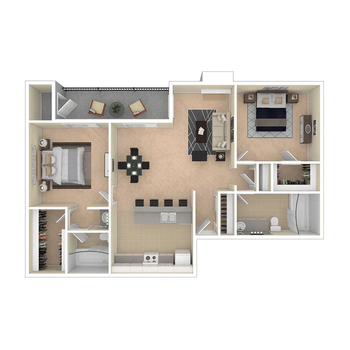 Floor plan 2X2 REEP Reno