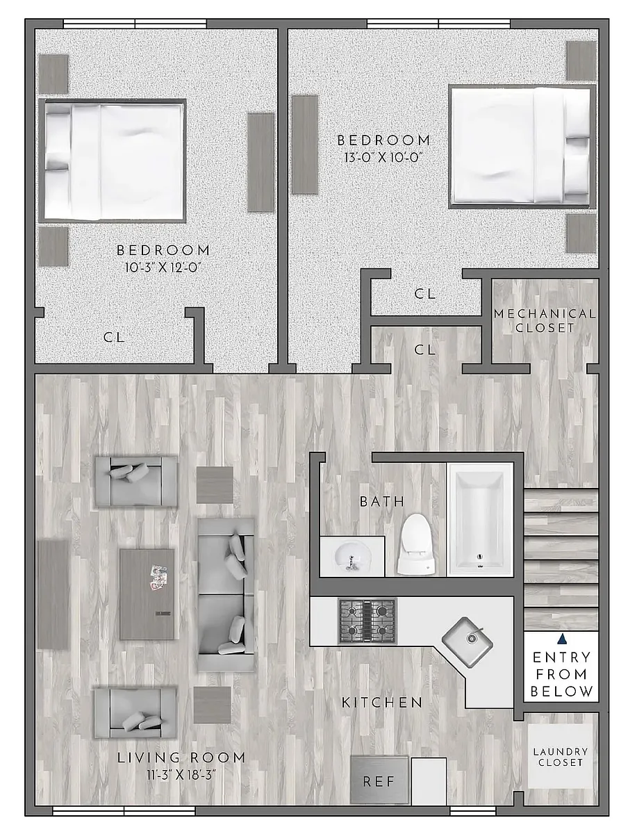 Floor plan B2 - Bunt II