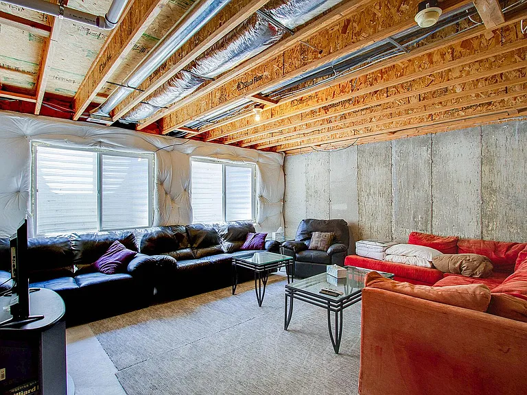 Plenty of seating in the basement!