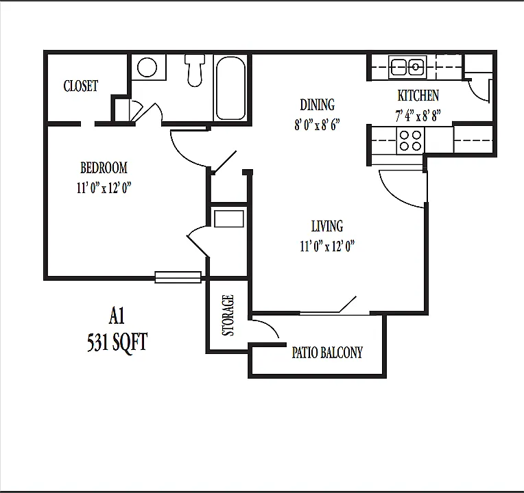 Floor plan A1 (REMODEL)