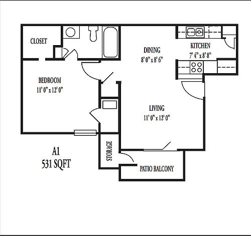 Floor plan A1 (REMODEL)