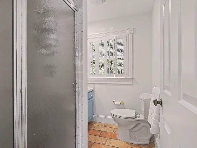 Full first floor bathroom with shower
