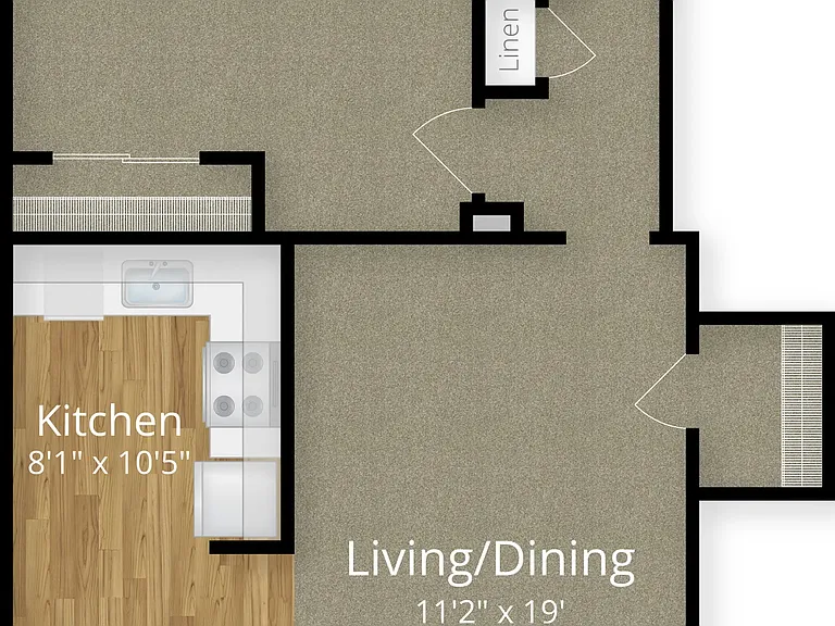 1 Bedroom Layout 1 Bedroom Layout