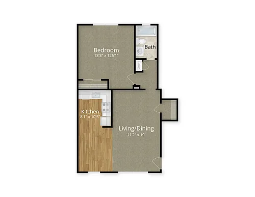 Floor plan 1 Bedroom