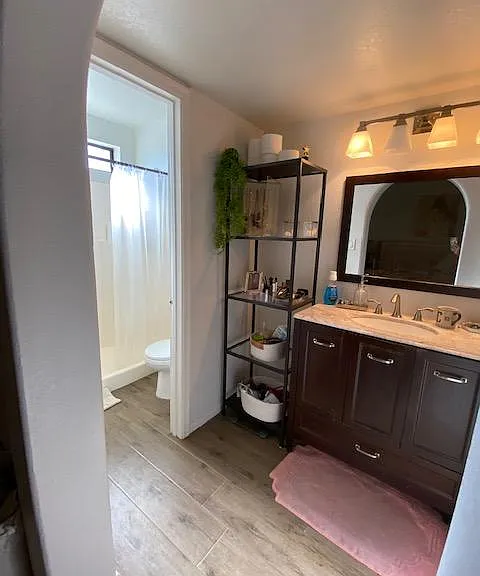 spacious master bath