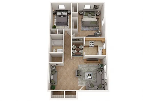 Floor plan Two Bedroom