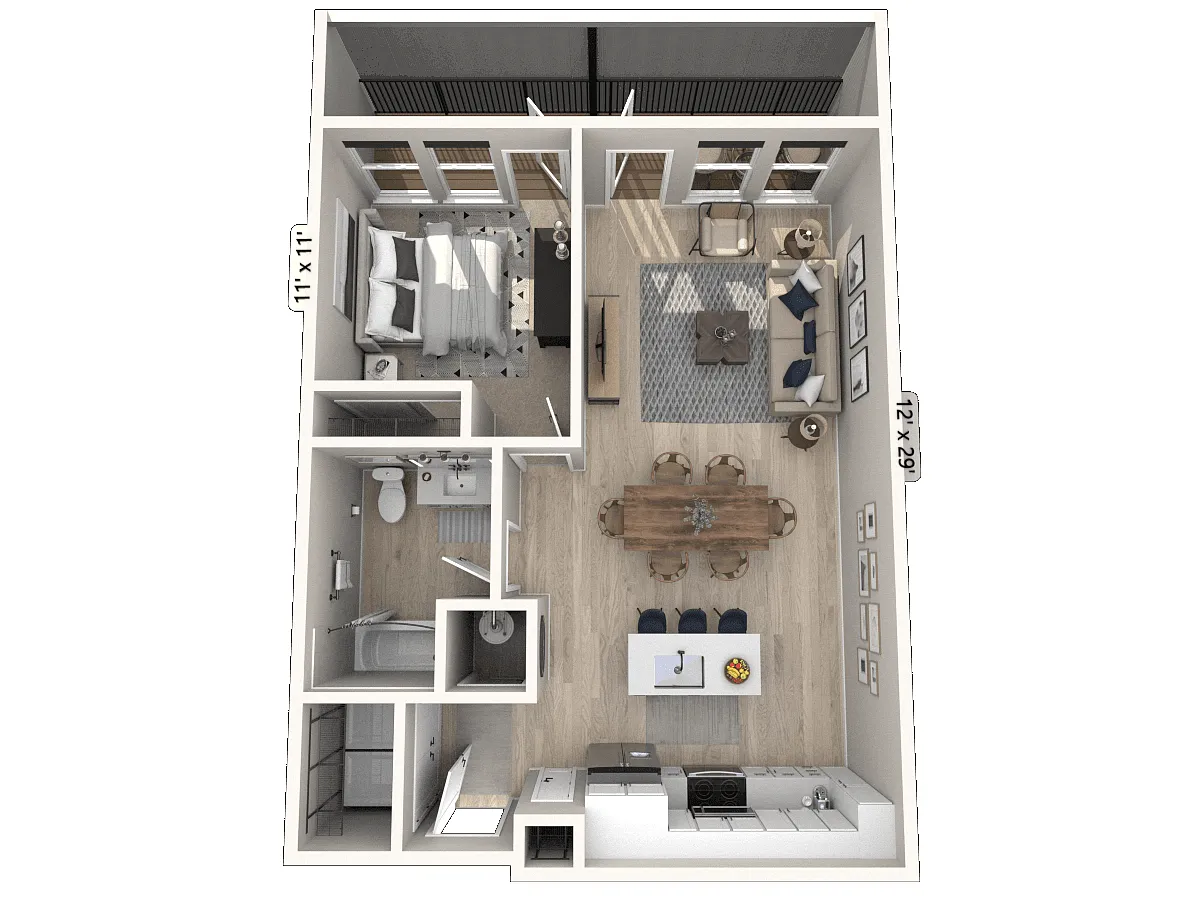 Floor plan A11 Studio