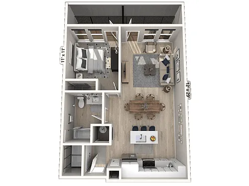 Floor plan A11 Studio