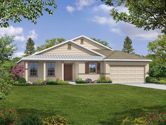 Elevation A Opt Base Front with Metal Roof