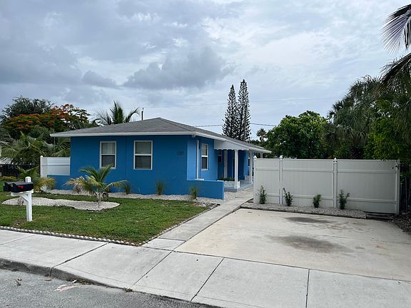 Front of building with off-street parking