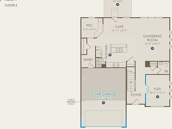 Mercer Floor Plan, Quick Move-In Home, Floor 1