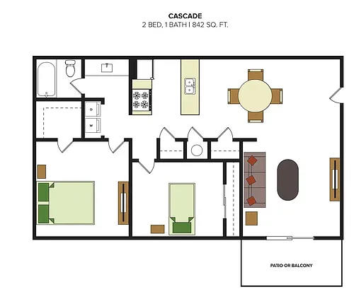 Floor plan Cascade Renovated