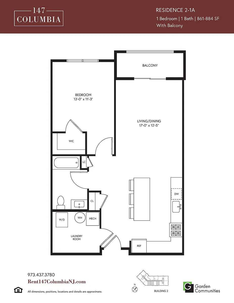 Floor plan 2-1A