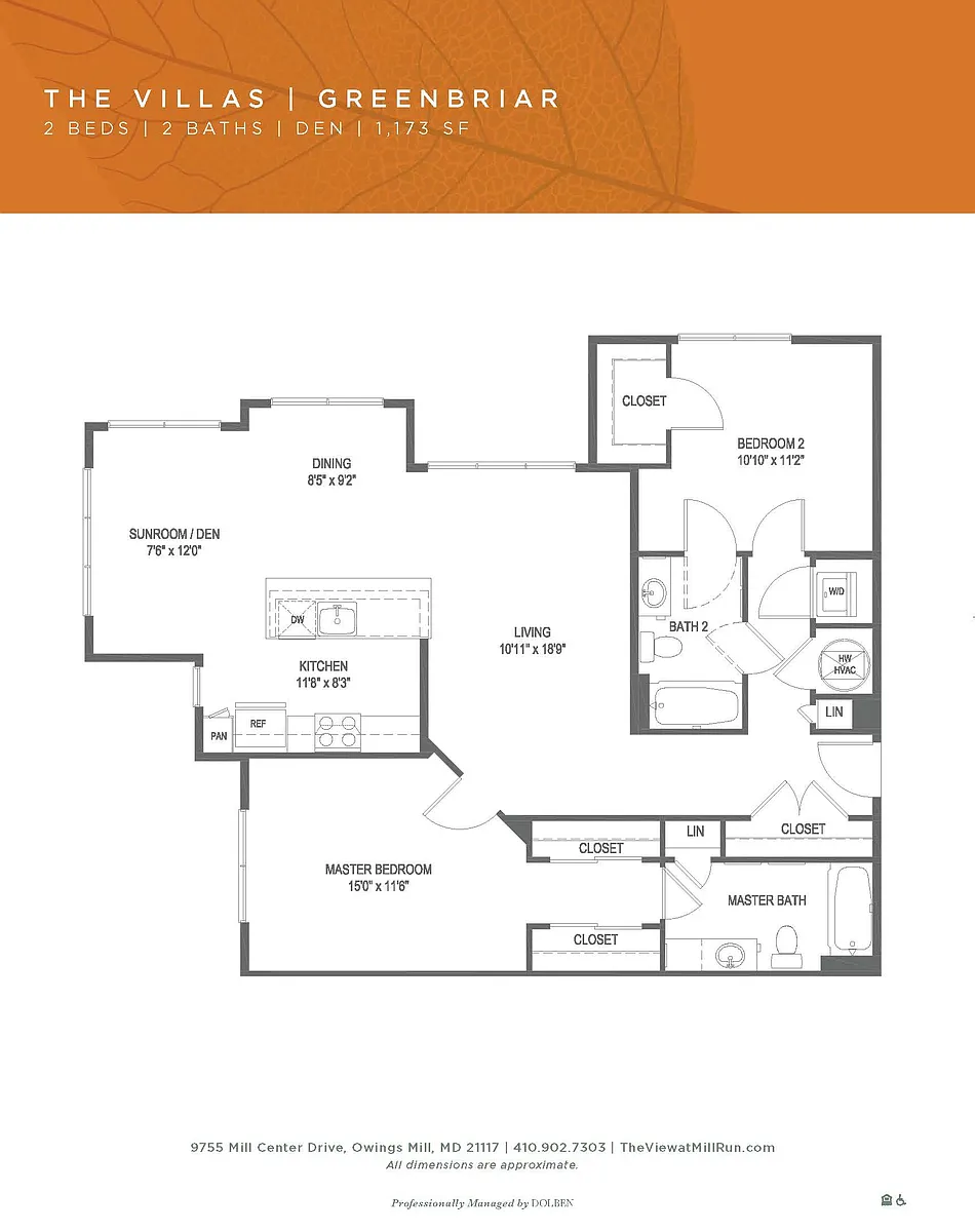 Floor plan Greenbrier - Villas