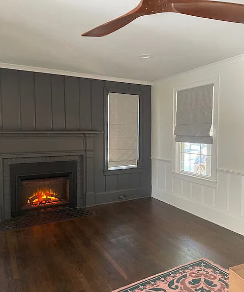 Living room hardwood floors throughout