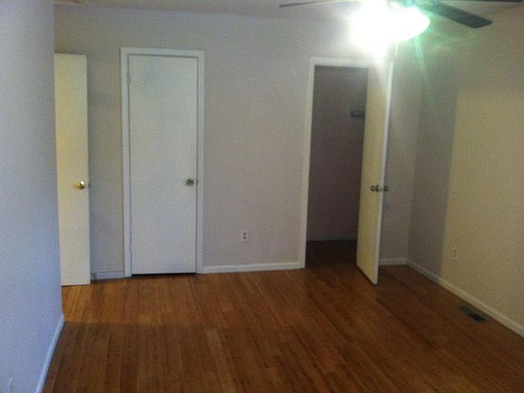 Two closets in master bedroom