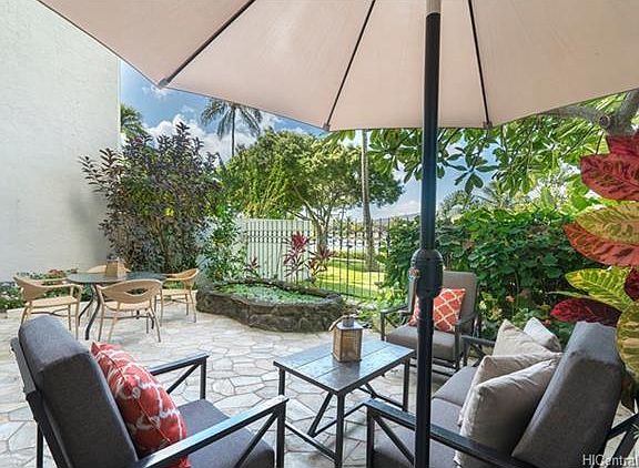 backyard: water lily & Brazilian quartz