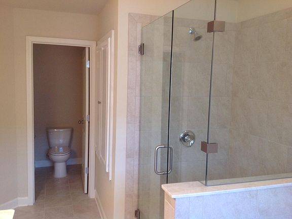 master bathroom/frameless shower