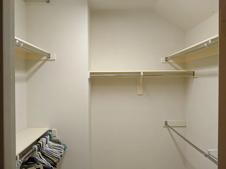 Master bedroom walk-in closet