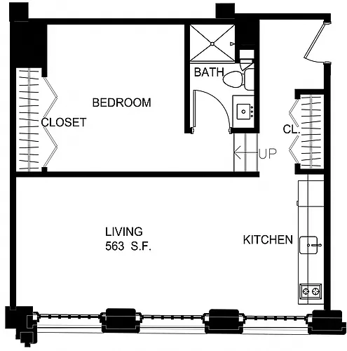 Floor plan Studio-S S16-21