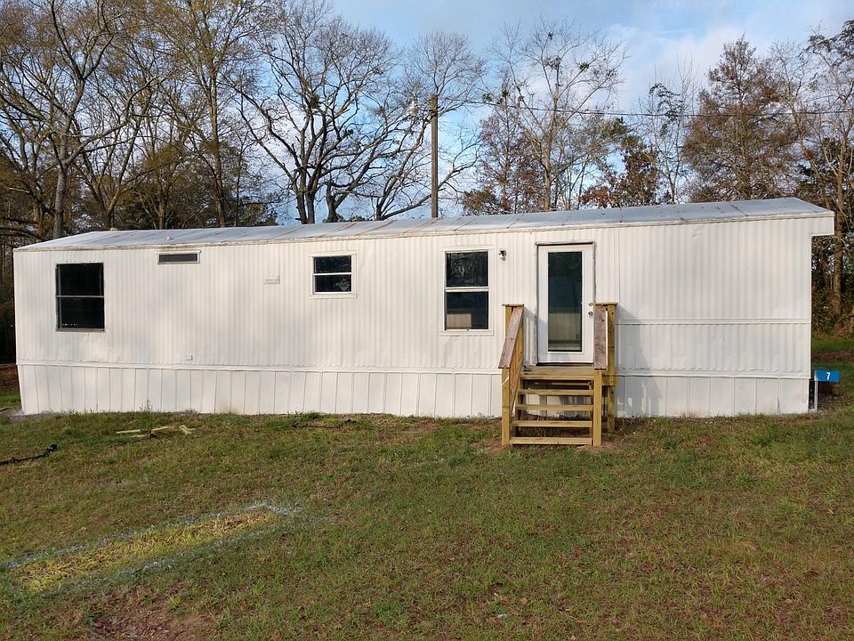 front of mobile home