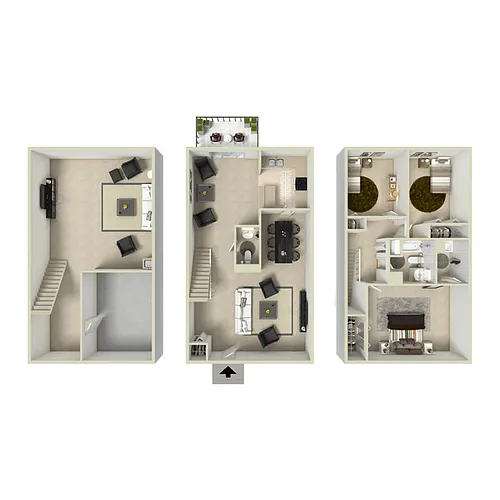 Floor plan Sanitas - Townhome