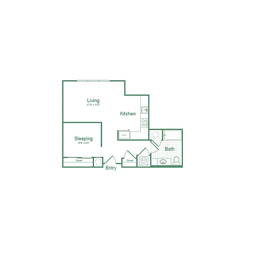 Floor plan Studio S6