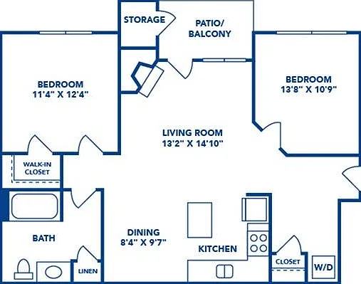 2 Bedroom | 1 Bath | 990 SF 2 Bedroom | 1 Bath | 990 SF