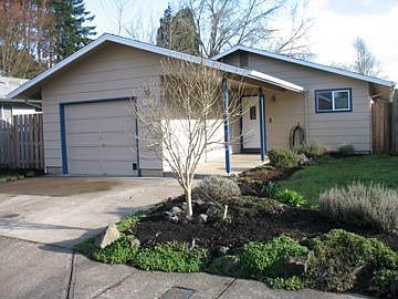 Landscaped front yard