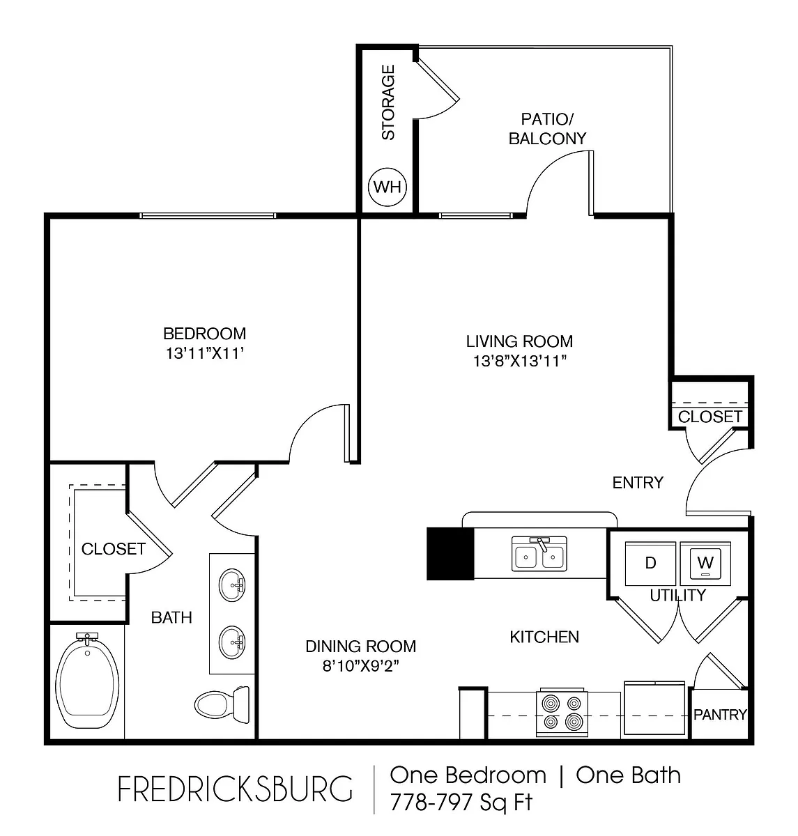 Floor plan A3 - Fredricksburg