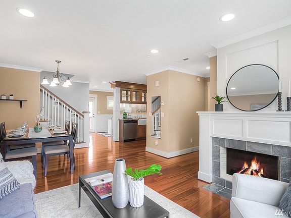 Open layout. Hardwood floors throughout