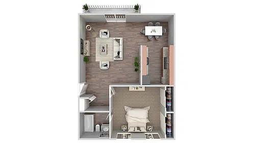 Floor plan 1 BD 138 BLDG Reno