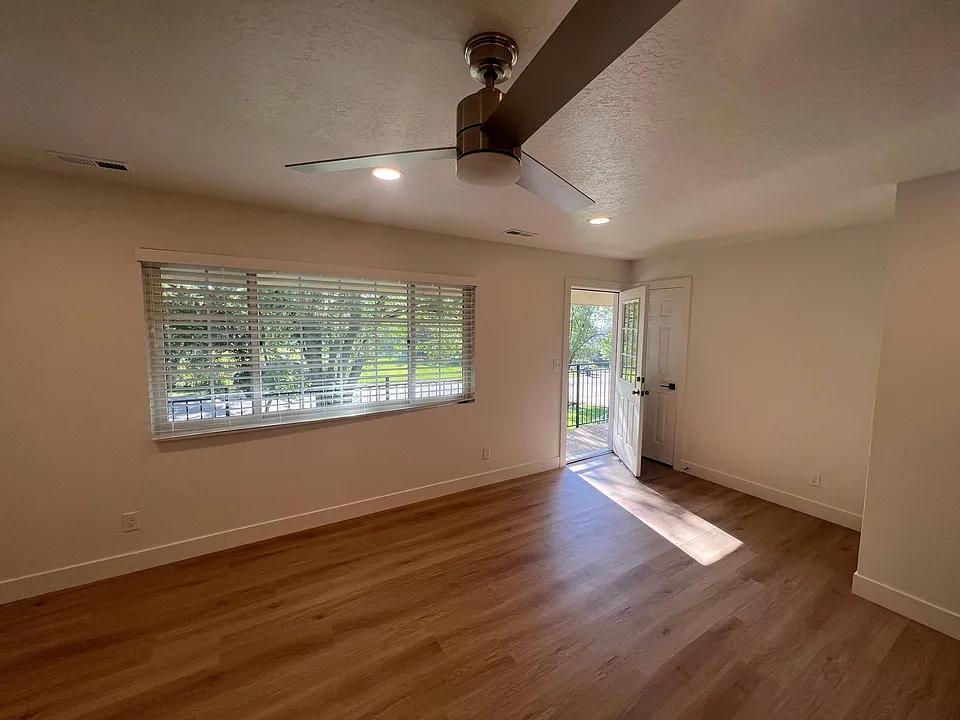 Family room with Exterior Views