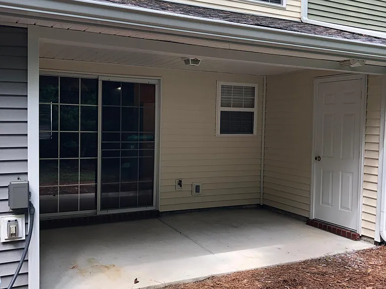 Covered Patio & Storage Room