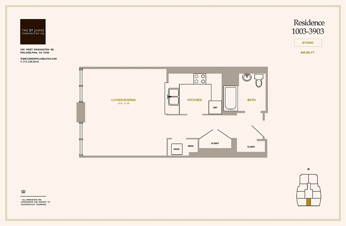 Floor plan Studio