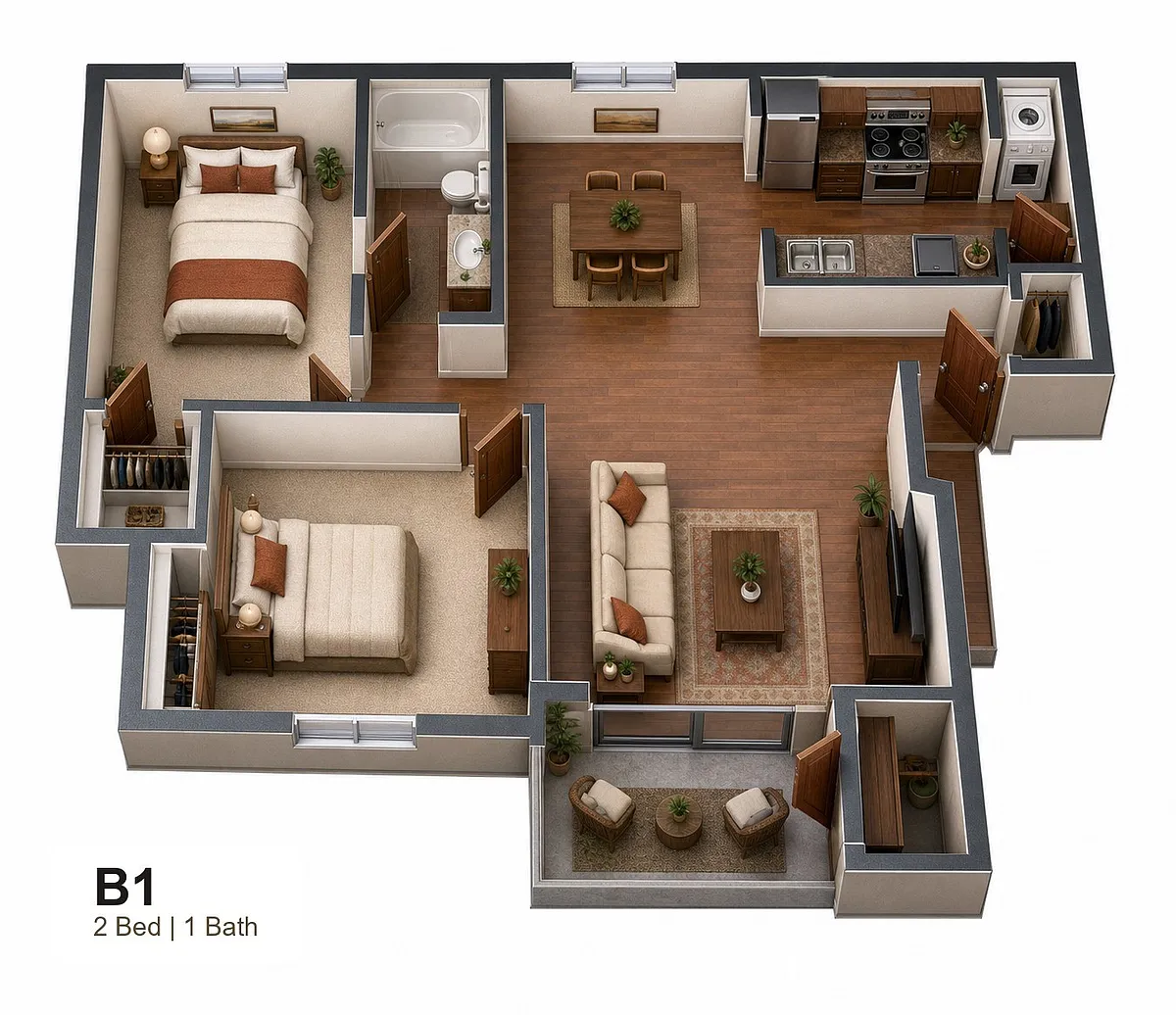 Floor plan B1