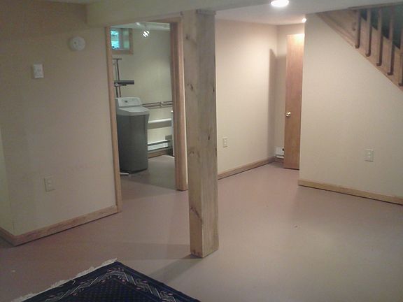 Open lower floor space
