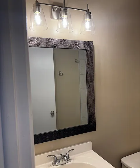 Bathroom vanity with lights
