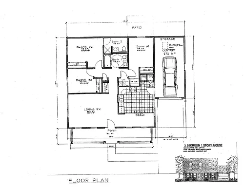 Floor plan 3 Bedroom