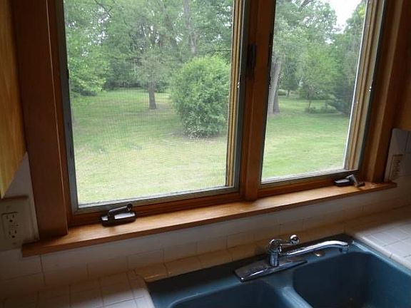 Kitchen view of Rear yd