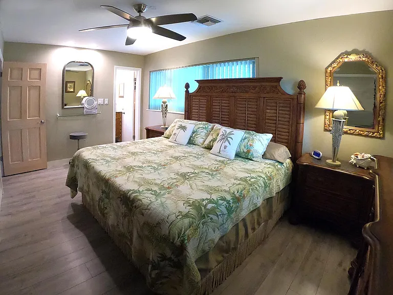 House includes 4 king-size bedrooms and one queen.