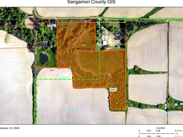 Oak Crest Rd, Dawson, IL 62520