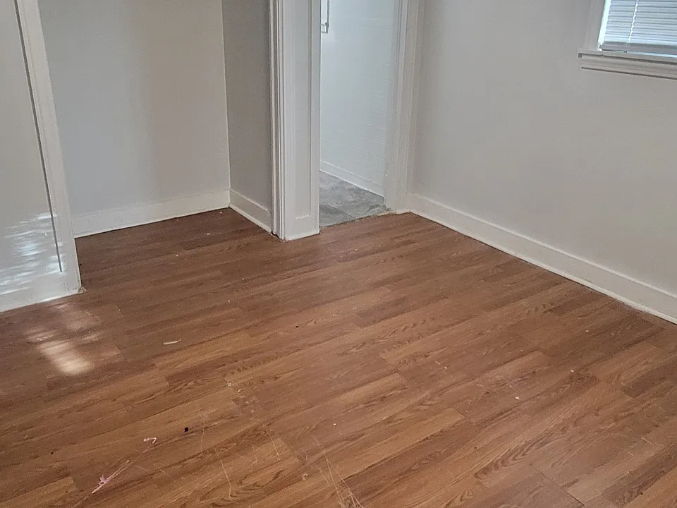 Bedroom with large closet