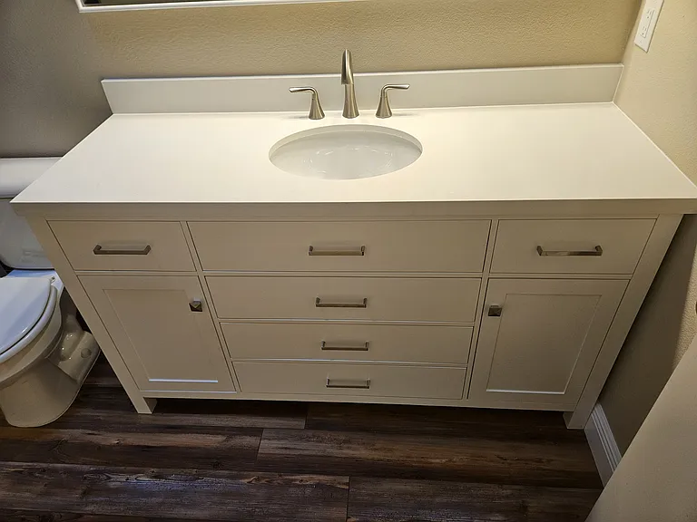Newer back bedroom vanity