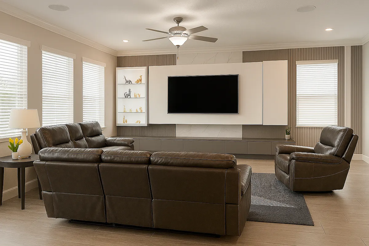 Living Room with TV Accent Wall - 4023 Cadence Loop