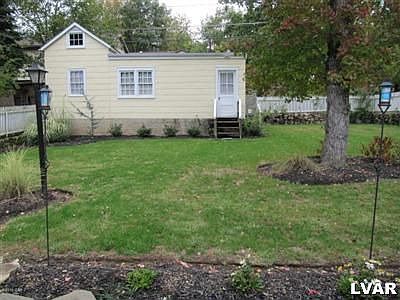 Backyard and extra garage