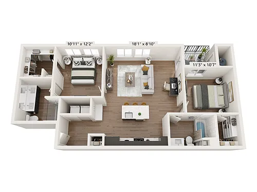 Floor plan 2C