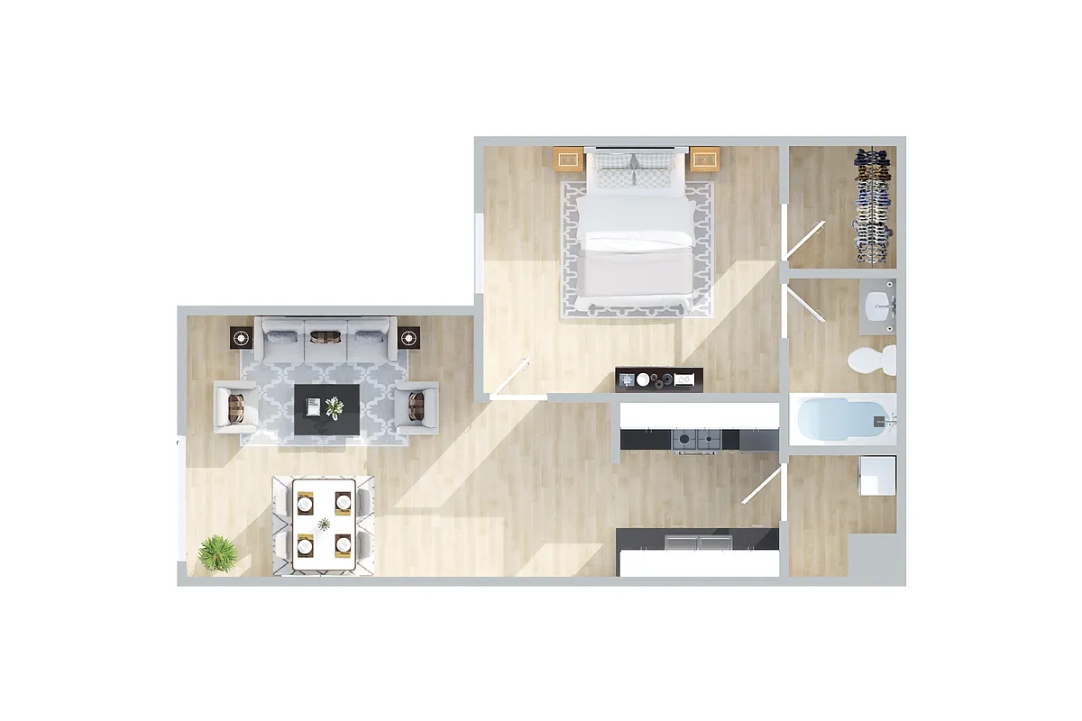 Floor plan 1X1