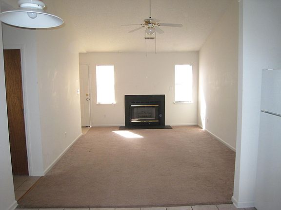 Family room with cathedral ceiling